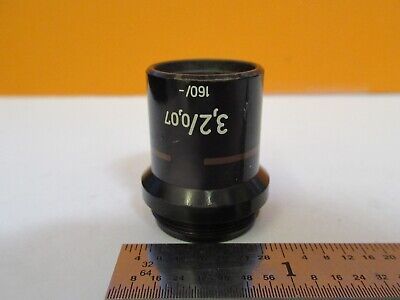 ZEISS 460100 OBJECTIVE 3.2X /160 OPTICS MICROSCOPE PART AS PICTURED &H8-C-32