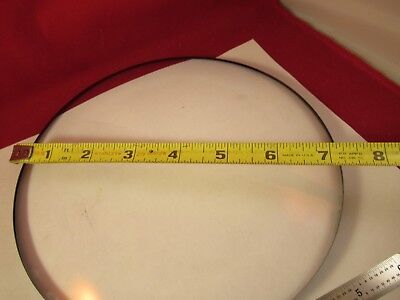 HUGE OPTICAL CONVEX CONCAVE LENS 7.5" DIAMETER GLASS THICK PRO OPTICS &M3-A-01