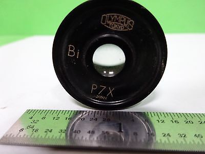 MICROSCOPE EYEPIECE OCULAR OLYMPUS JAPAN P7X Bi OPTICS AS IS BIN#H7-A-24