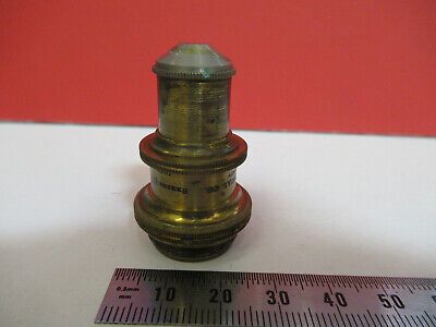 ANTIQUE BAUSCH LOMB "1/12" OBJECTIVE LENS MICROSCOPE PART AS PICTURED #aB7-A-21