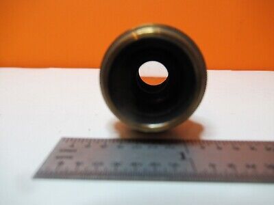 ANTIQUE LEITZ GERMANY POL OBJECTIVE 10X P3 MICROSCOPE OPTICS AS PIC &16-B-12