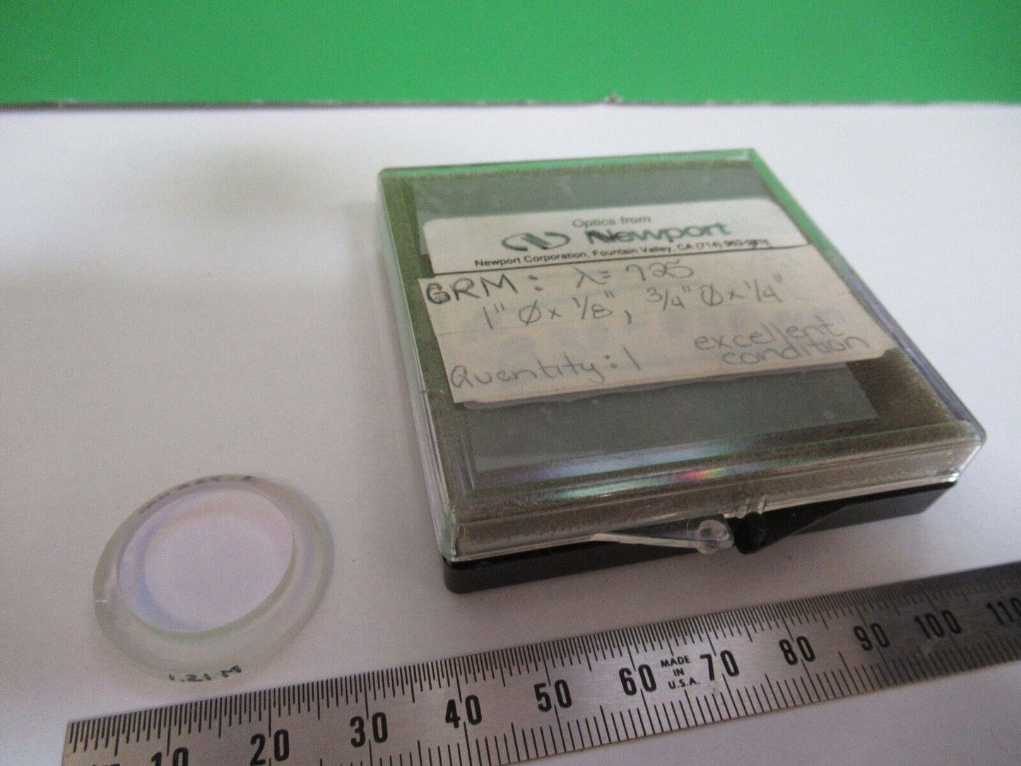 OPTICAL LENS STRUCTURE 725nm chip on edge OPTICS AS PICTURED &H3-A-90