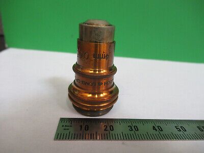 ANTIQUE BRASS BAUSCH LOMB OBJECTIVE MICROSCOPE PART AS PICTURED &Q9-A-115