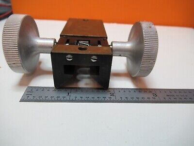 BAUSCH LOMB MICROMETER STAGE KNOBS POL MICROSCOPE PART AS PICTURED &17-B-13