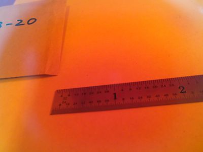 OPTICAL ORANGE FILTER LASER OPTICS BIN #4B-20 iv