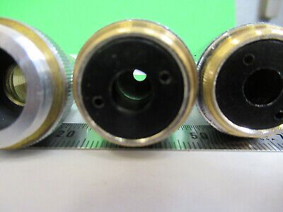 ASSORTED OBJECTIVES LENSES OPTICS LOT MICROSCOPE PART AS PICTURED Z1-A-61