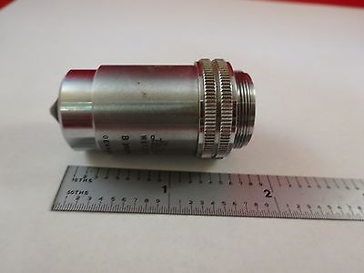 MICROSCOPE PART OBJECTIVE FL 50X LEITZ GERMANY OPTICS AS IS BIN#R2-C-03