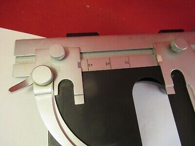 LEITZ GERMANY MICROSCOPE PART SPECIMEN STAGE TABLE MICROMETER AS PICTURED 8-A-11