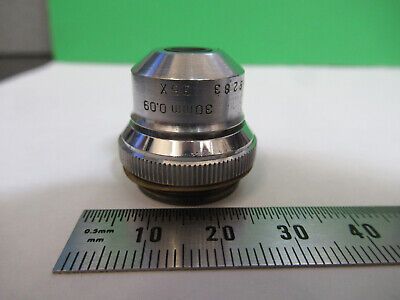 VINTAGE OBJECTIVE BAUSCH LOMB 3.5X OPTICS MICROSCOPE PART AS PICTURED &A9-B-16