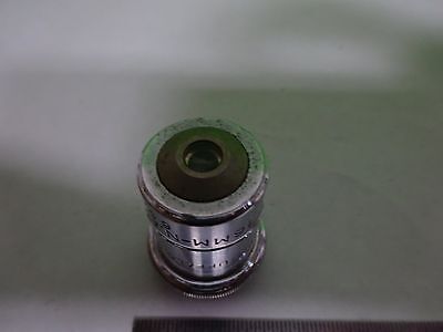 MICROSCOPE PART OBJECTIVE SPENCER 16 mm 10X OPTICS AS IS BIN#Y2-27