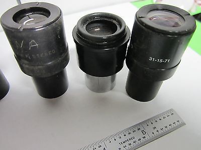 LOT 6 EA AO BAUSCH LOMB EYEPIECES MICROSCOPE PART OPTICS AS IS BIN#L2-09