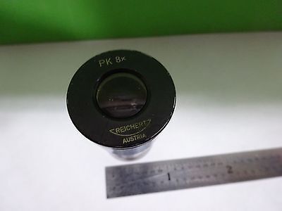 MICROSCOPE PART EYEPIECE OCULAR REICHERT AUSTRIA PK 8X OPTICS AS IS BIN#Y4-56