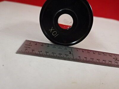 MICROSCOPE PART NICE EYEPIECE UNKNOWN MAKER 10X OPTICS AS IS B#N7-F-02