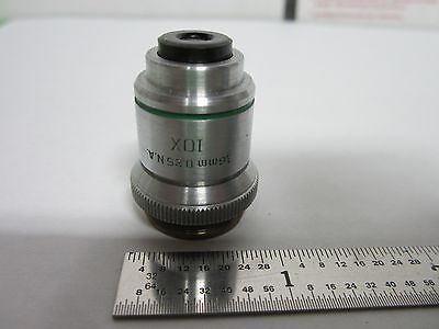 OPTICAL MICROSCOPE PART OBJECTIVE BAUSCH LOMB USA 10X OPTICS  BIN#3K-P-6