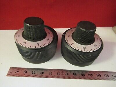 FOR PARTS ZEISS KNOBS (cracked plastic) AS PICTURED MICROSCOPE PART &13-A-14