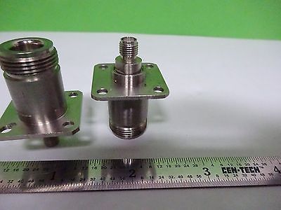 WEINSCHEL CONNECTOR ADAPTER N to SMA BULKHEAD RF MICROWAVE FREQUENCY BIN#Y1-21