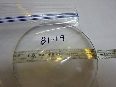 OPTICAL BI CONVEX LENS OPTICS AS IS #81-19