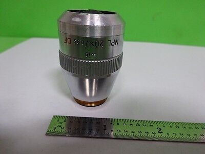 MICROSCOPE LEITZ GERMANY OBJECTIVE NPL 20X DF PLAN INFINITY OPTICS AS IS B#72-55