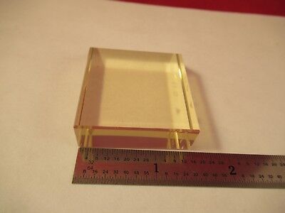 OPTICAL ZERODUR GLASS BLOCK POLISHED SURFACES OPTICS AS PICTURED #FT-1-5