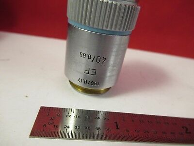 LEITZ GERMANY OBJECTIVE EF 40X /160 MICROSCOPE PART OPTICS AS PICTURED &75-B-13