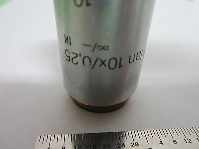 POLYVAR MICROSCOPE REICHERT OBJECTIVE 10X PLAN DIC INFINITY OPTICS BIN#F4-27