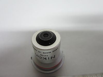 OPTICAL MICROSCOPE PART Nikon objective 4x OPTICS BIN#46-L-11