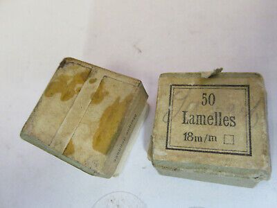 ANTIQUE 1890's SEIBERT LAMELLES (only 2) MICROSCOPE PART AS PICTURED &F1-A-35