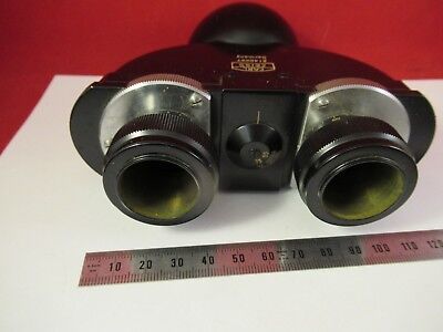 ZEISS GERMANY BINOCULAR HEAD OPTICS MICROSCOPE PART AS PICTURED &FT-4-14