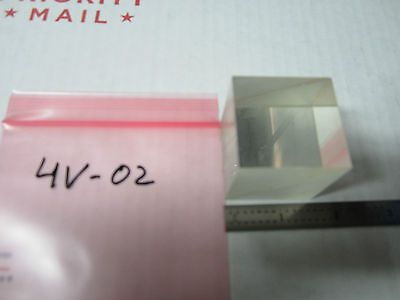 OPTICAL BEAM SPLITTER [chipped on corner] LASER OPTICS xi BIN#4V-02