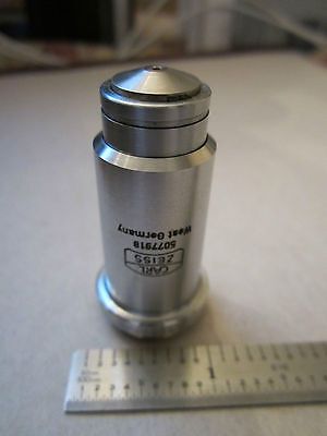 MICROSCOPE PART OPTICS OBJECTIVE PH3 100X CARL ZEISS GERMANY AS IS  BIN#RED