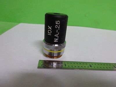 MICROSCOPE PART OBJECTIVE NIKON 10X OPTICS AS IS BIN#72-31