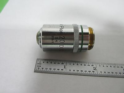 MICROSCOPE PART OBJECTIVE DIC MPLAN NIKON JAPAN 20X OPTICS AS IS BIN#N7-70-N