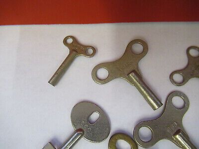 ANTIQUE LOT KEYS for  CLOCKS & MICROSCOPE CABINETS AS PICTURED #W8-FT-11