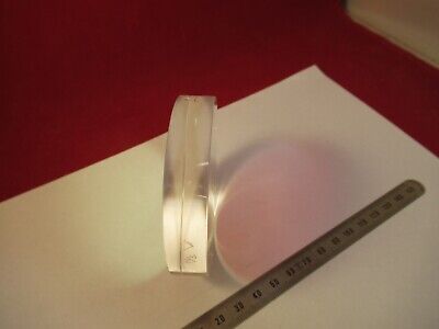 OPTICAL FLAT FUSED SILICA COATED 3" DIAMETER 1/10 WAVE OPTICS AS PIC &9-FT-75