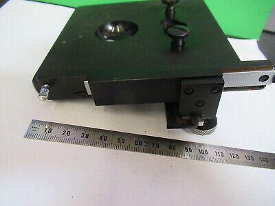 SPENCER AO XY STAGE TABLE VINTAGE MICROSCOPE PART AS PICTURED &3-C-03