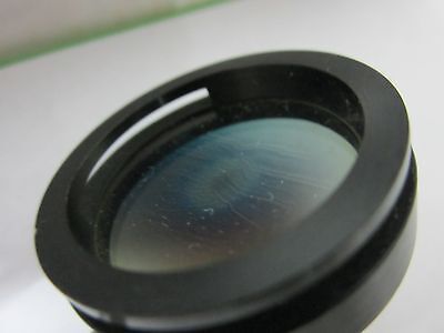 OPTICAL MICROSCOPE PART POLARIZER [BURNT SPOT in middle] OPTICS AS IS BIN#N7-27