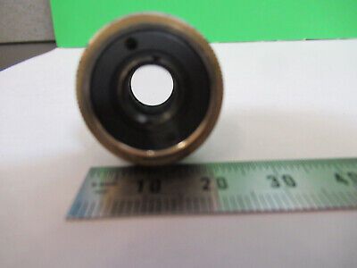 VINTAGE OBJECTIVE BAUSCH LOMB 3.5X OPTICS MICROSCOPE PART AS PICTURED &A9-B-16