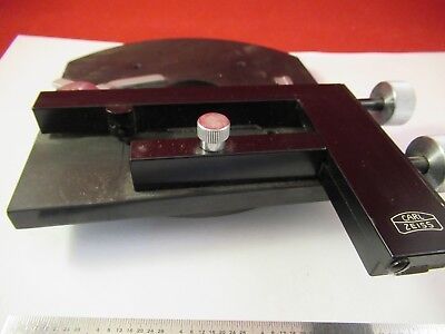 CARL ZEISS GERMANY STAGE TABLE MICROMETER MICROSCOPE PART &92-A-15