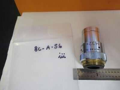 LEITZ QUARTZ UV OBJECTIVE H 32X INFINITY OPT MICROSCOPE PART AS PICTURED 8C-A-56