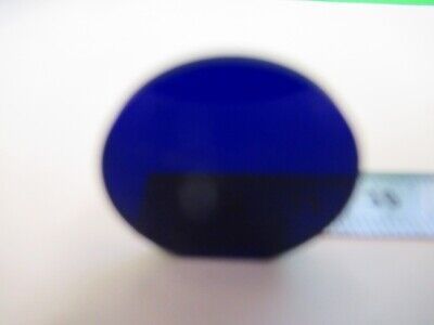 OPTICAL TRUNCATED GLASS BLUE FILTER OPTICS AS PICTURED &18-A-46