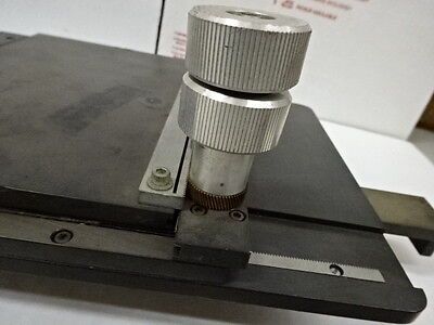 MICROSCOPE PART ROTATING ROTATABLE STAGE SPECIMEN TABLE AS IS  #TB-1-B