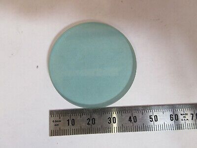 OPTICAL HEAT ABSORBING GLASS FILTER MICROSCOPE PART OPTICS AS PICTURED &P6-A-69