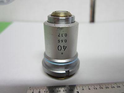 OPTICAL MICROSCOPE PART NIKON OBJECTIVE 40X OPTICS BIN#46-L-2