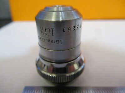 BAUSCH LOMB VINTAGE OBJECTIVE 10X  LENS MICROSCOPE PART AS PICTURED &8Y-A-72