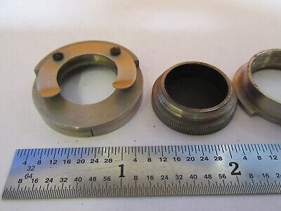 ANTIQUE BRASS LOT ACCESSORIES MICROSCOPE PART AS PICTURED &7B-B-88