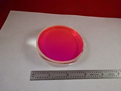 FLAT FUSED SILICA 3" dia DICHROIC OPTICAL MIL SPEC OPTICS AS PICTURED &C5-E-97