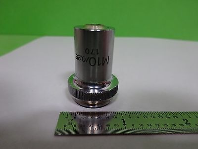 MICROSCOPE PART OBJECTIVE UNITRON M10 OPTICS AS IS #Y3-11