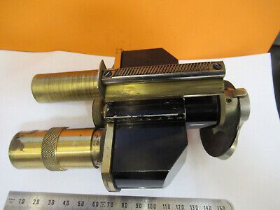 ANTIQUE ERNST LEITZ GERMANY BINOCULAR HEAD MICROSCOPE PART AS PICTURED 4B-FT-40