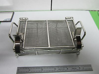 STAINLESS STEEL MESH CONTAINER CLEANING LASER OPTICS  BIN#L2-SQ