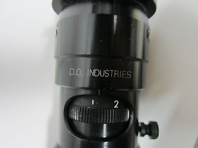 OPTICAL D.O. INDUSTRIES 6000 II MICROSCOPE CAMERA ADAPTER ZOOM OPTICS BIN#Q1-10